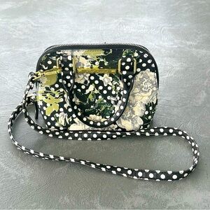 Betsy Johnson Polka Dot Floral Crossbody Mini Bag